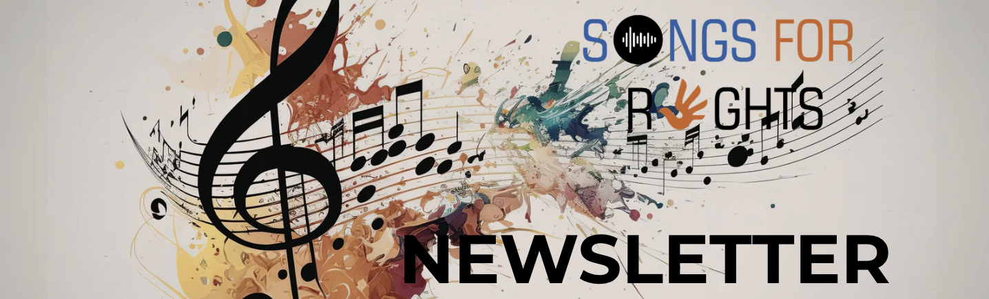 Konzipiere einen Mailchimp-Newsletter für Songs for Rights